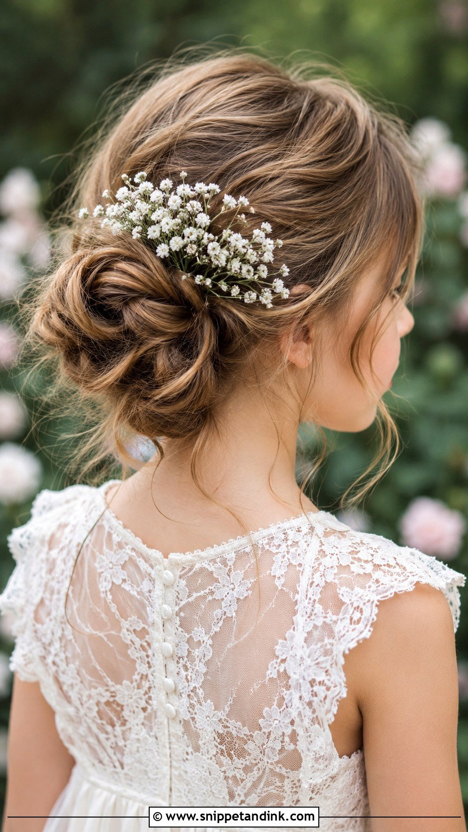 Twin Braids With Ribbons - Snippet and Ink - 30 Kids Wedding Hair Ideas