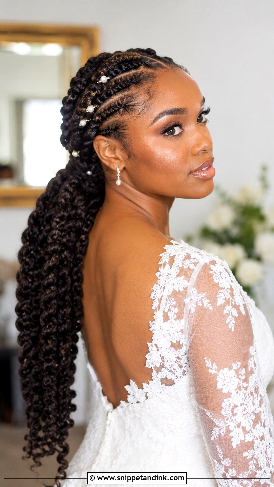 Twist Bridal Ponytail For Black Women - Snippet and Ink - 20 Bridal Ponytail Hairstyles Black Women