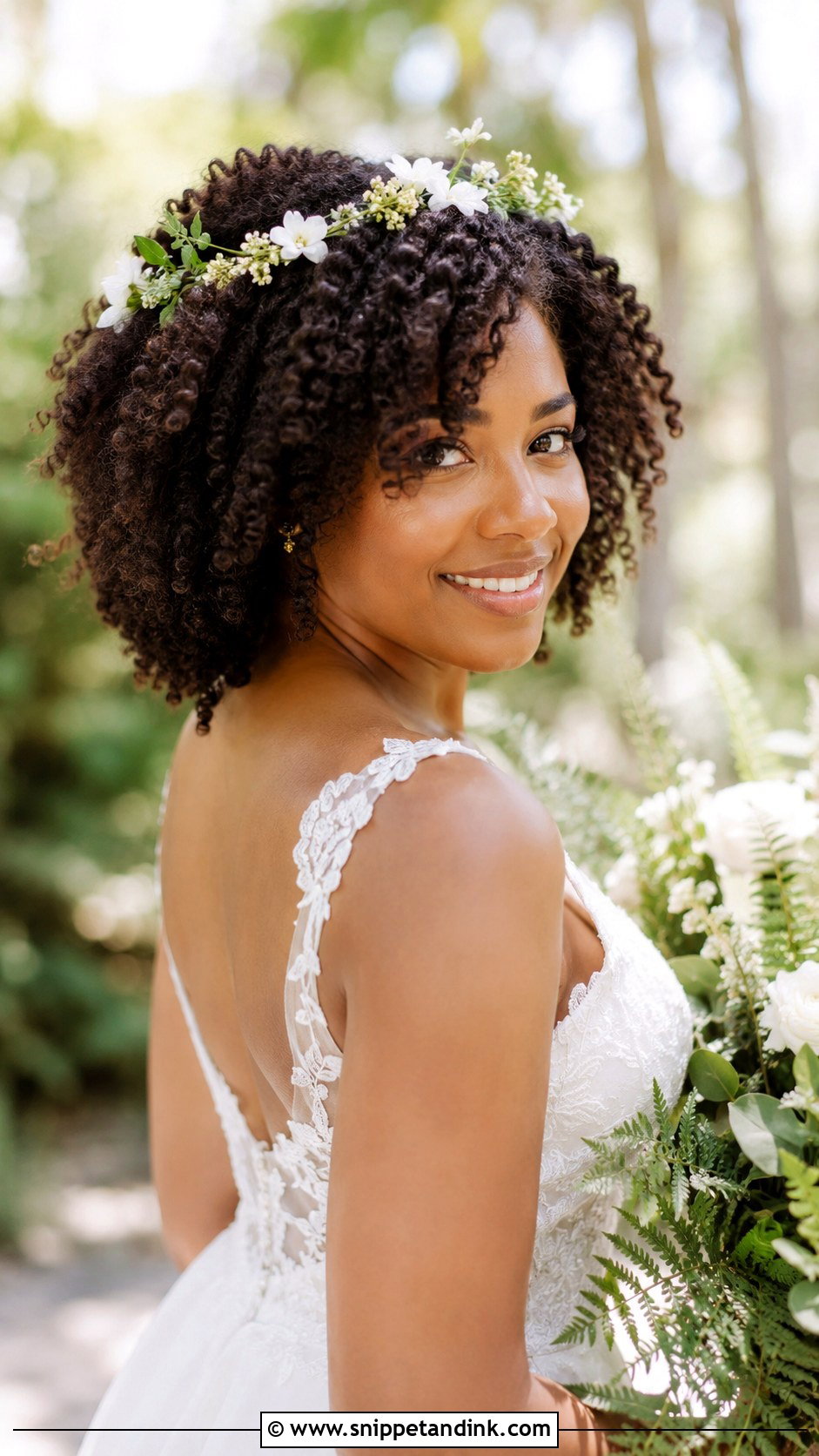 Twist Out Bridal Hairstyle - Snippet and Ink - 25 Bridal Hair Styles for Black Women