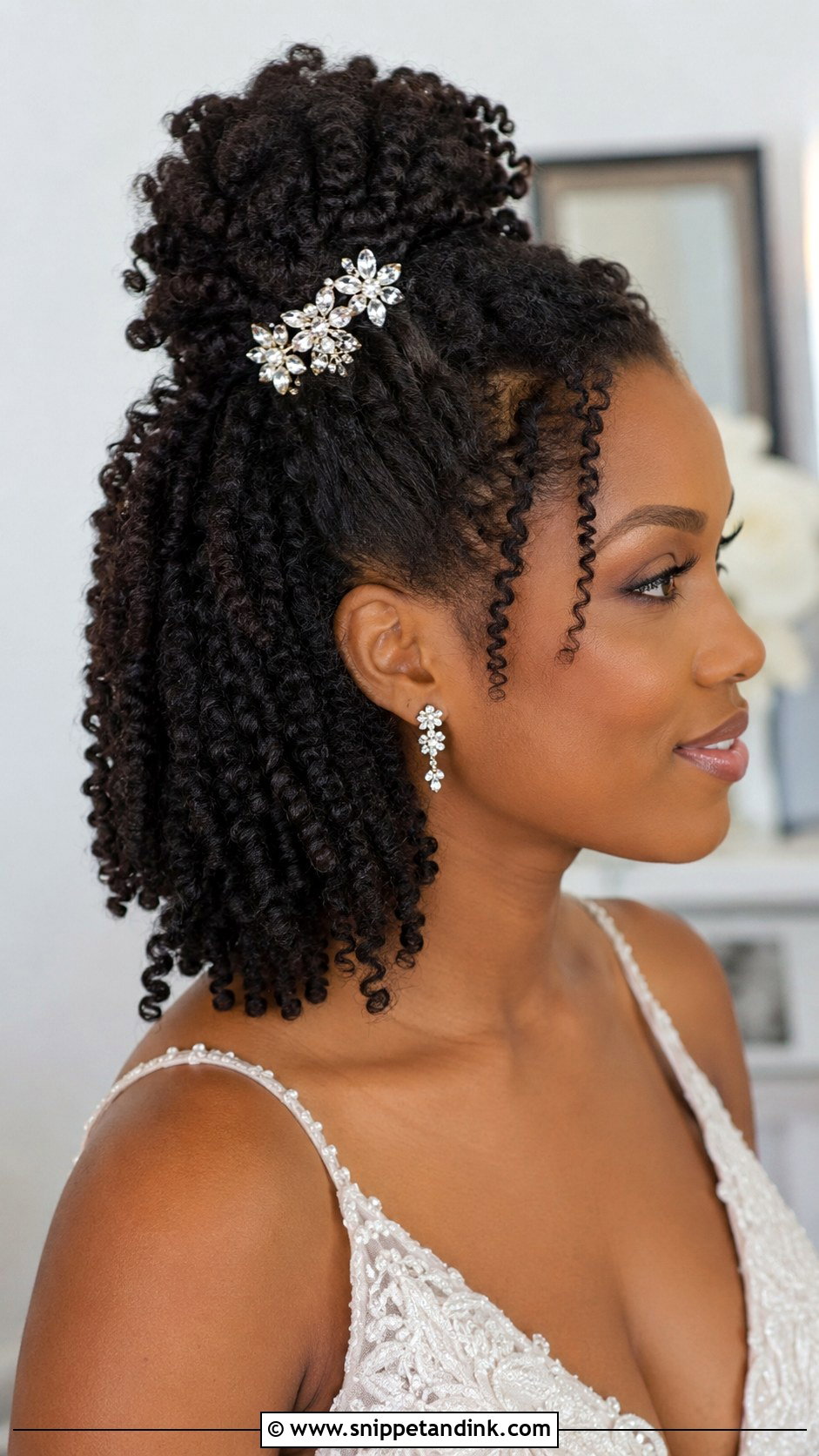 Twist Out Half Up Half Down - Snippet and Ink - 20 4c Bridal Hairstyles