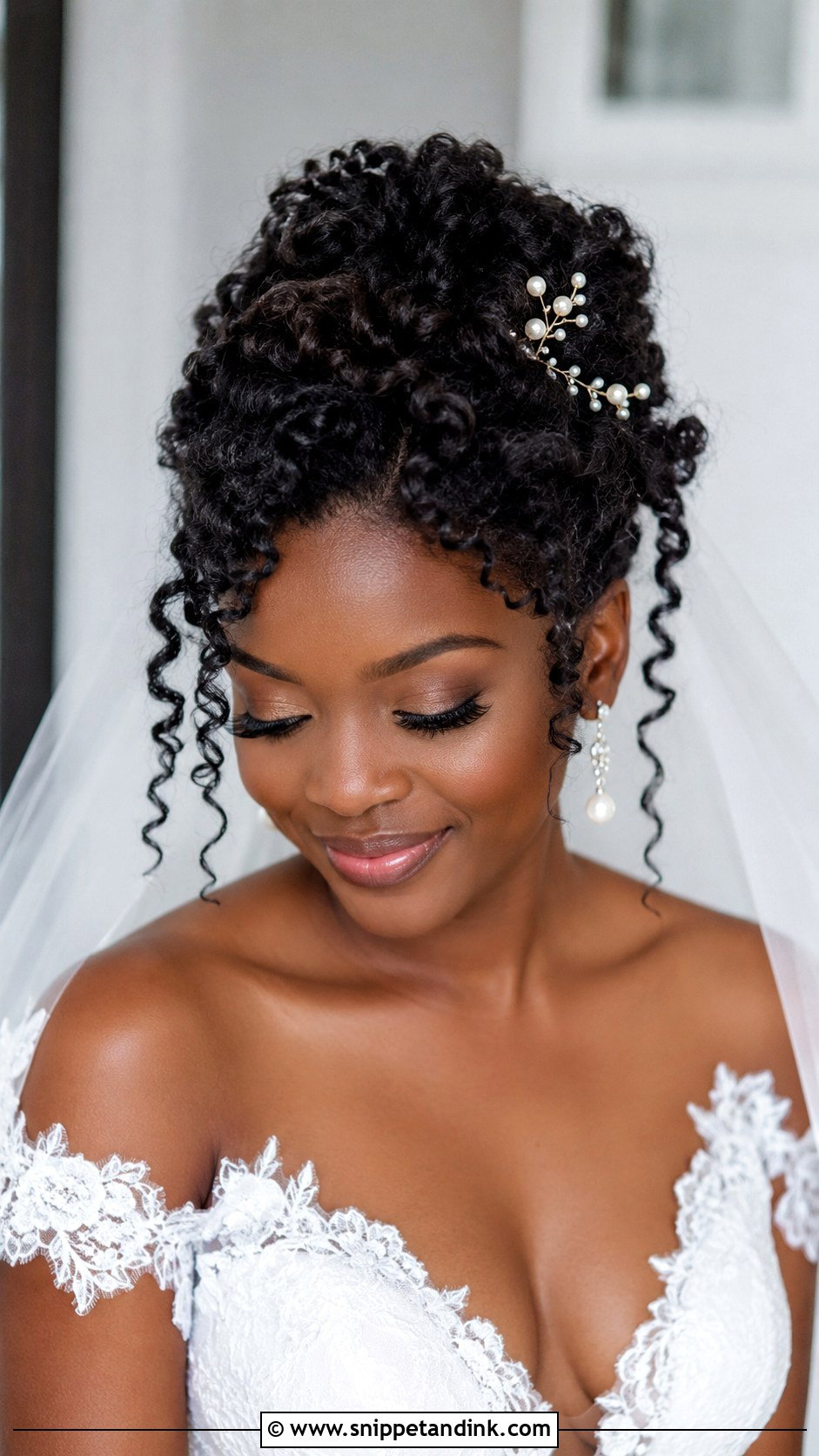 Twist Out Updo Bridal Style - Snippet and Ink - 25 Bridal Hairstyles Black Women