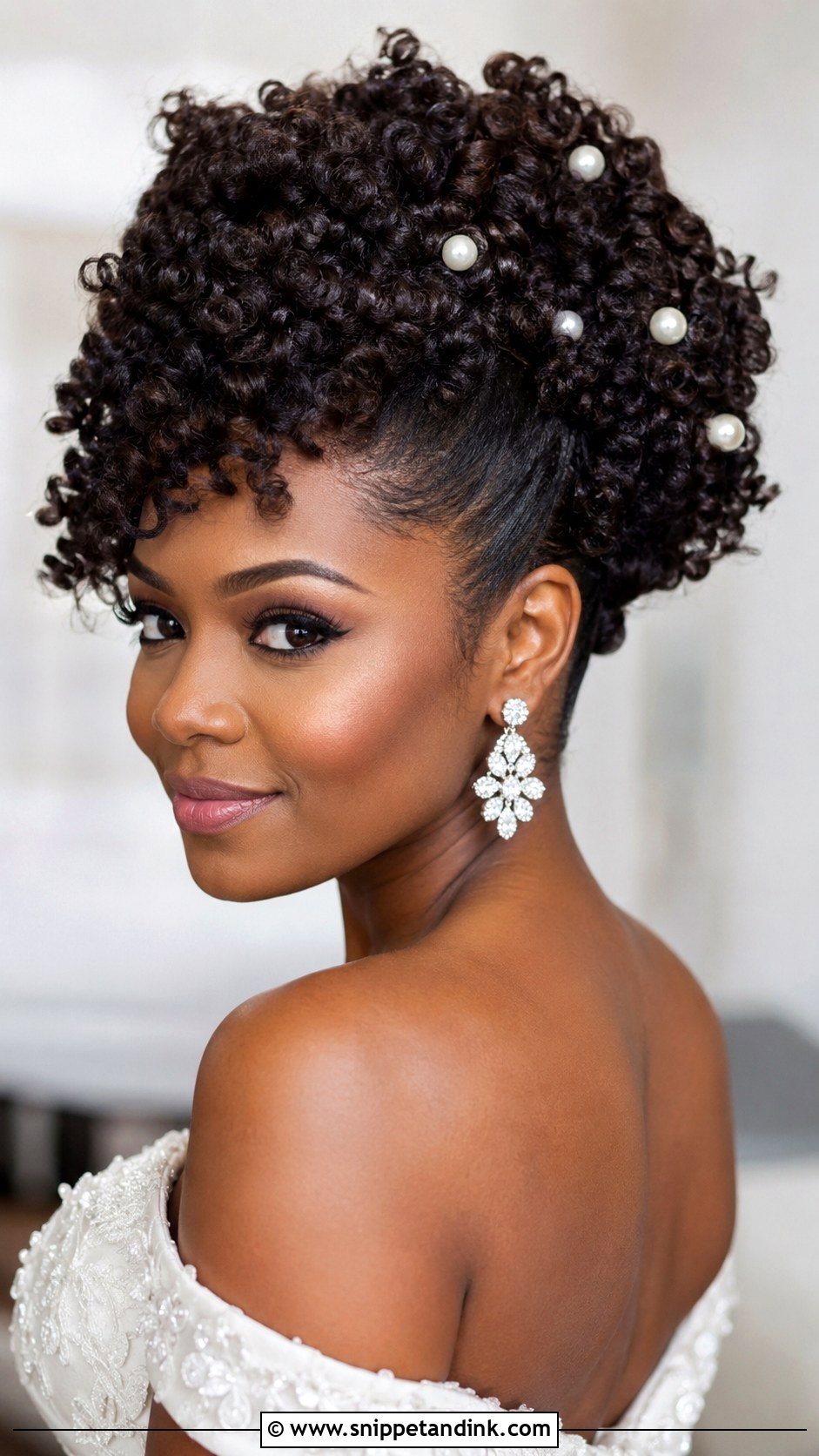 Twist Out Updo for Brides - Snippet and Ink - 20 Afro Wedding Hairstyles Brides