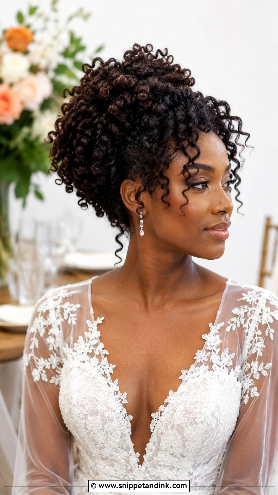 Twist Out Updo - Snippet and Ink - 20 Bridal Hair Updo Black Women Ideas