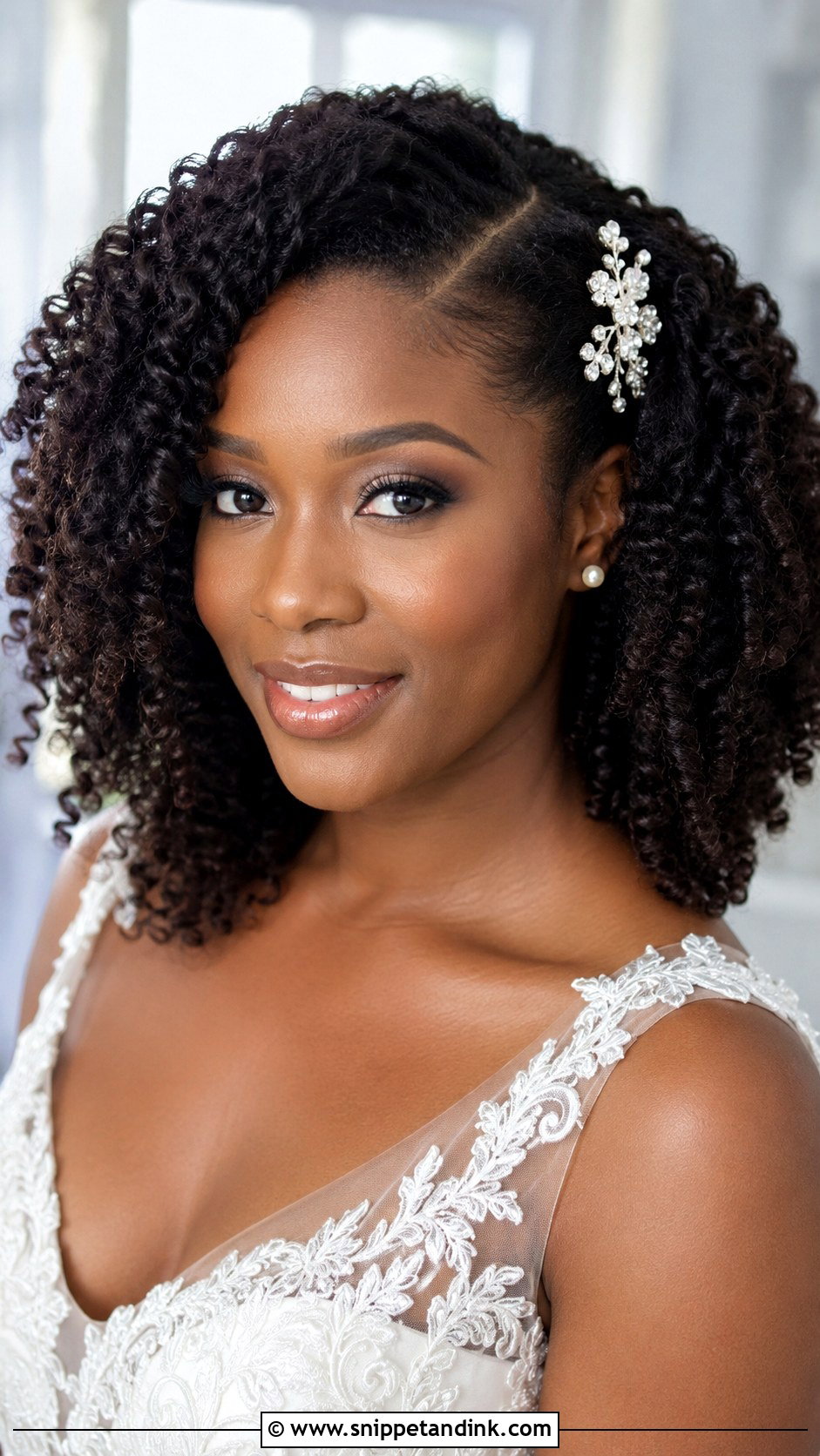 Twist Out Wedding Hairstyle - Snippet and Ink - 15 Natural Hairstyles for Black Women for Wedding