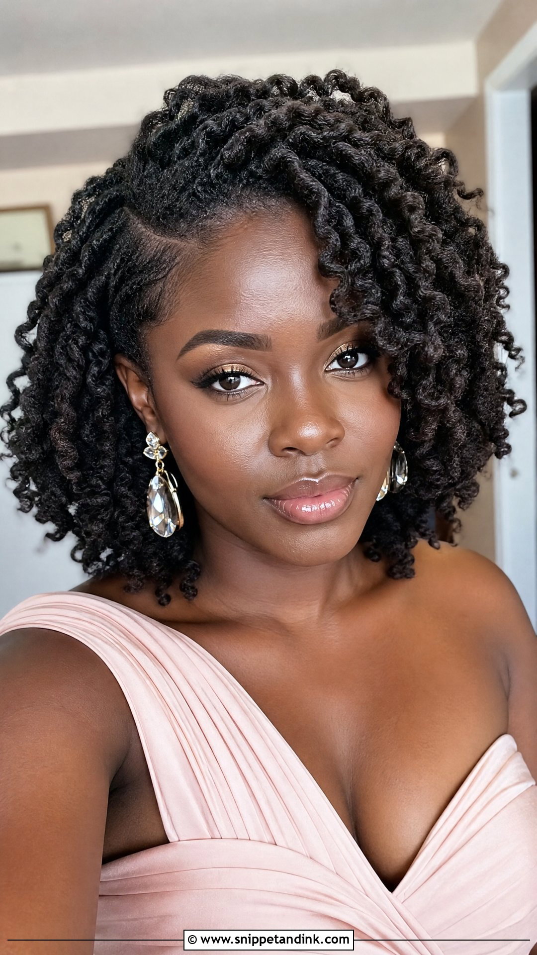 Twist Out on Natural Hair - Snippet and Ink - 20 Natural Hairstyles for Wedding Guest
