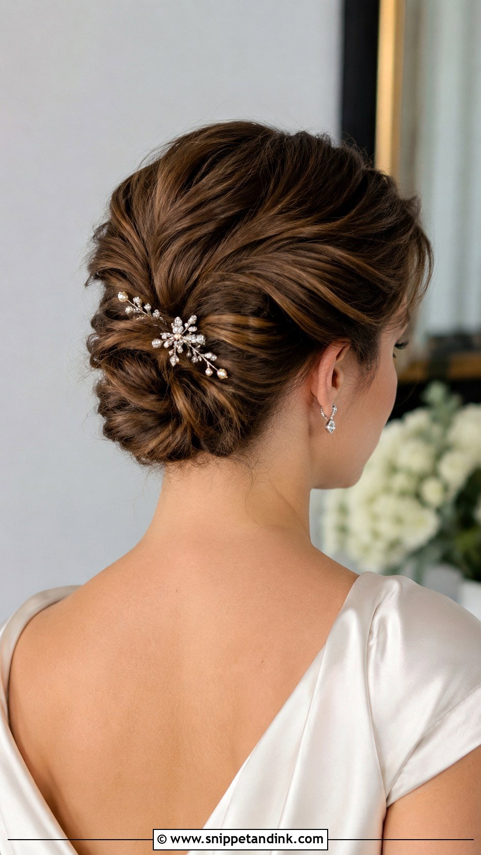 Twist and Pin Updo for Short Hair - Snippet and Ink - 20 Short Hair Up Dos for Wedding