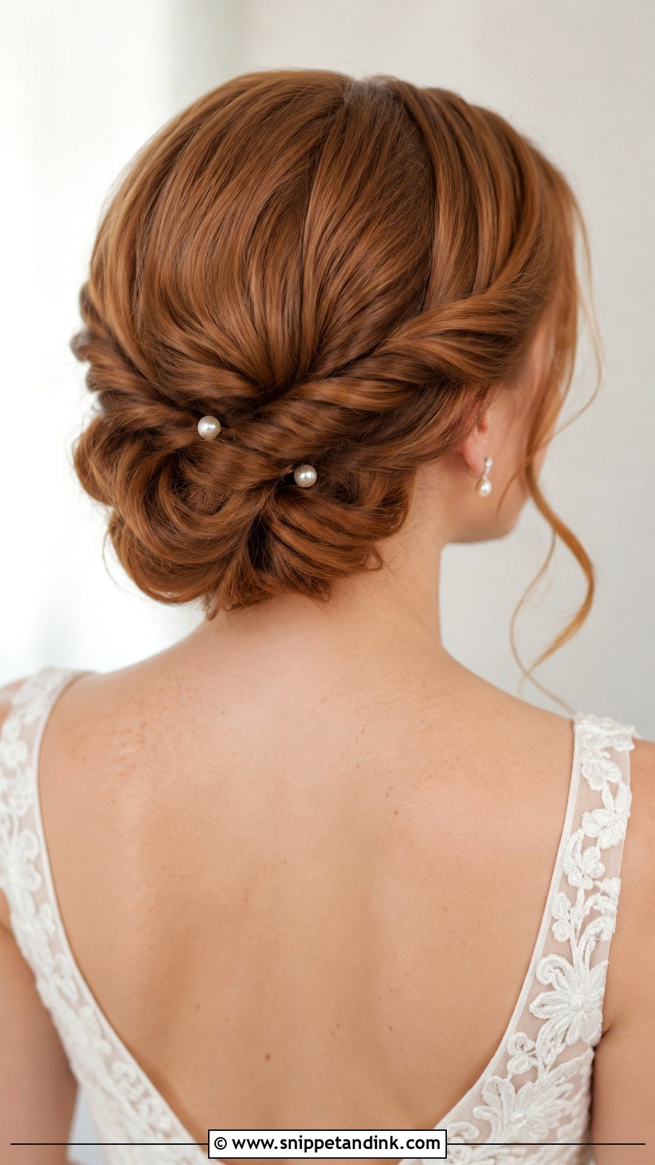 Twisted Back Bob - Snippet and Ink - 25 Short Wedding Hairstyle Ideas