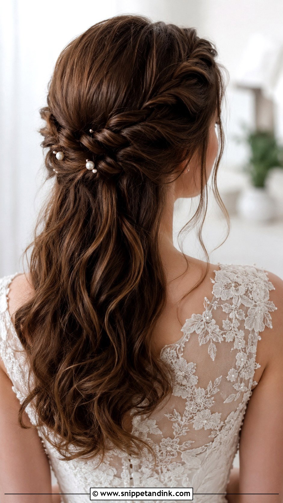 Twisted Braid Half Up - Snippet and Ink - 30 Bridal Braids