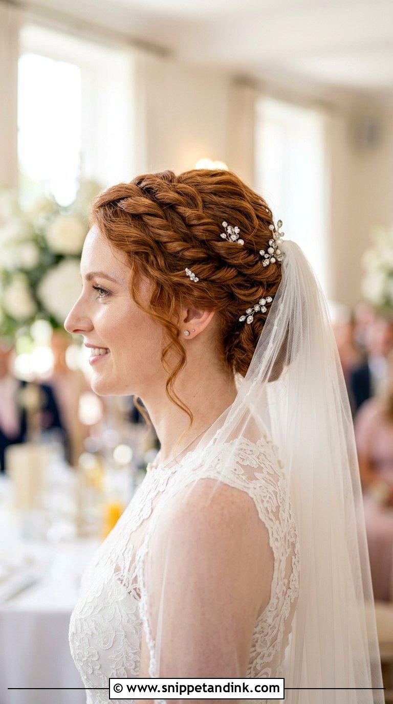 Twisted Braid Updo for Bride - Snippet and Ink - 20 Braid Hairstyle for Bride Ideas