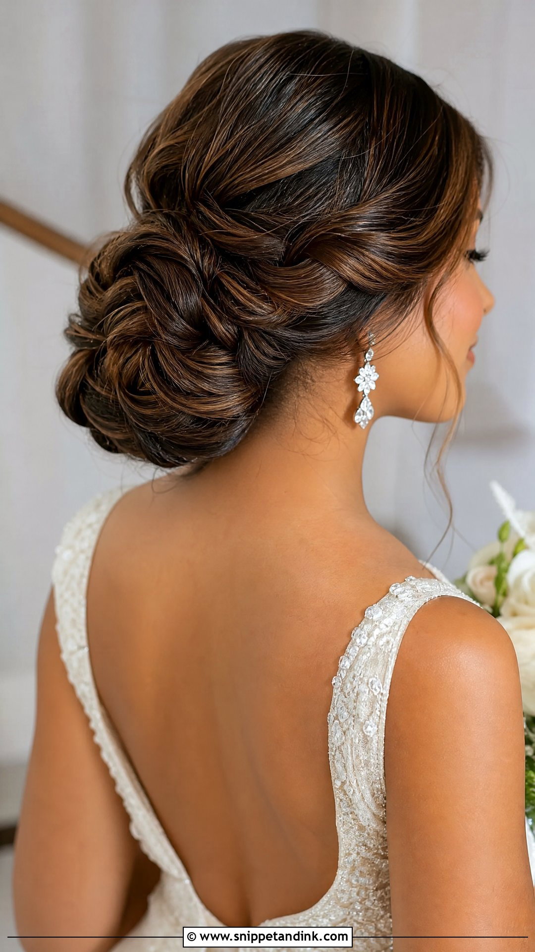 Twisted Bridal Bun - Snippet and Ink - 15 Bride Bun Hairstyles Wedding Day