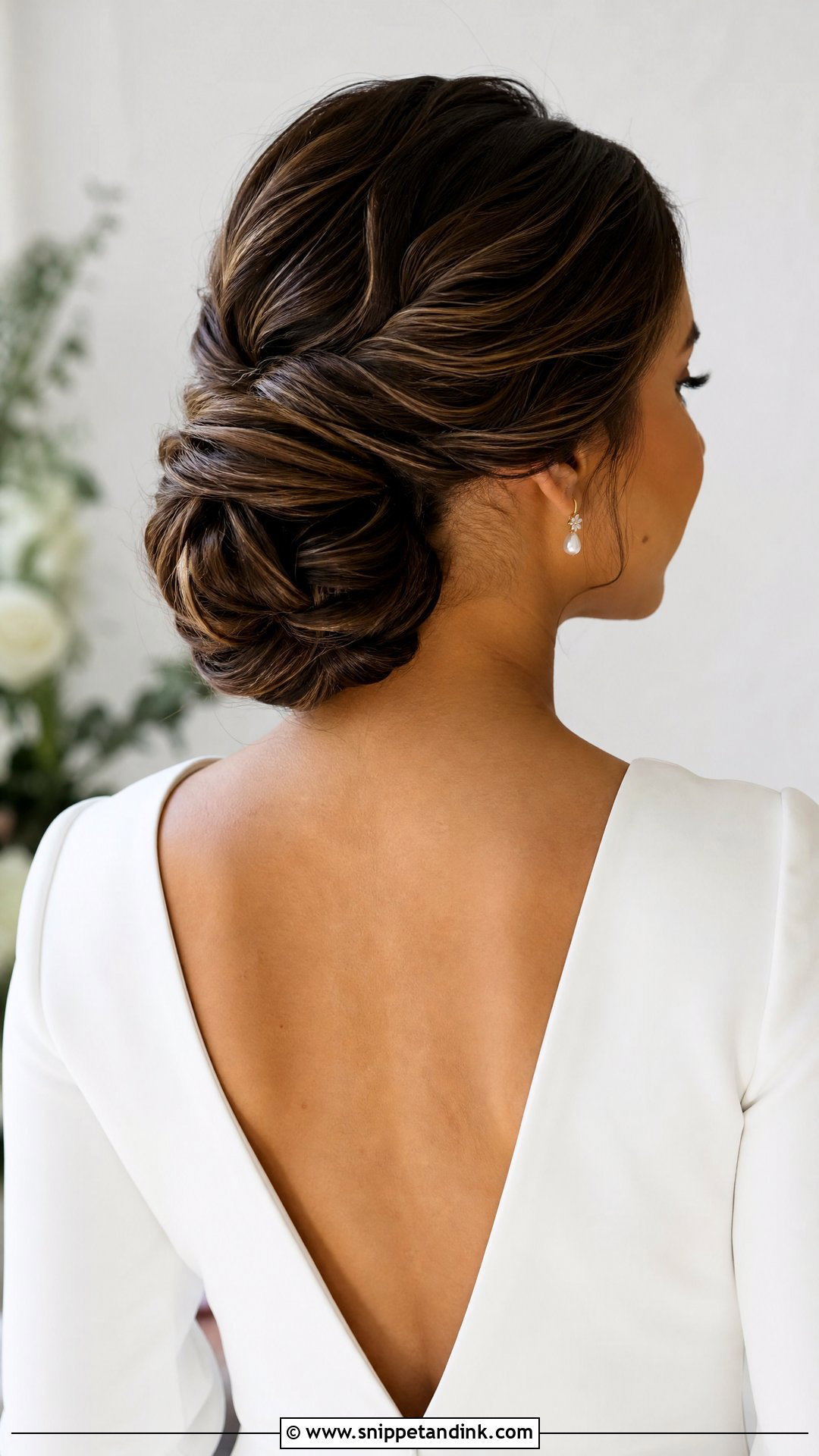 Twisted Bridal Chignon - Snippet and Ink - 15 Bridal Hair Chignon Ideas