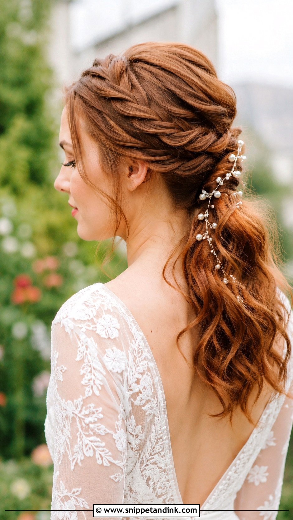 Twisted Bridal Ponytail - Snippet and Ink - 30 Bridal Ponytail Ideas