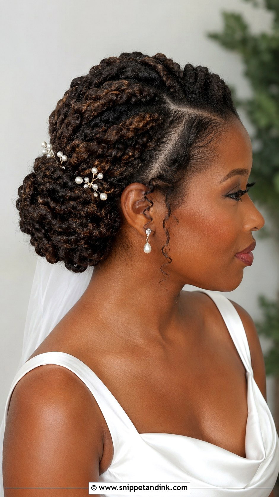 Twisted Bridal Updo - Snippet and Ink - 20 Bridal Hair for Black Women Ideas