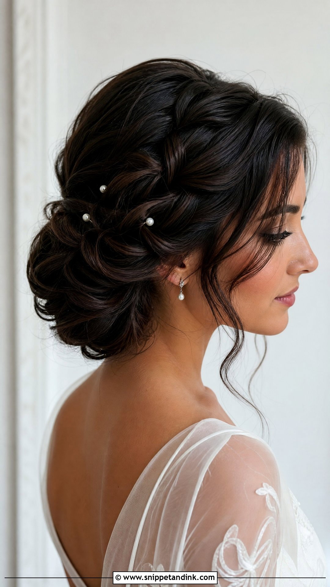 Twisted Bridal Updo For Thick Long Hair - Snippet and Ink - 15 Bridal Updo for Thick Long Hair Ideas