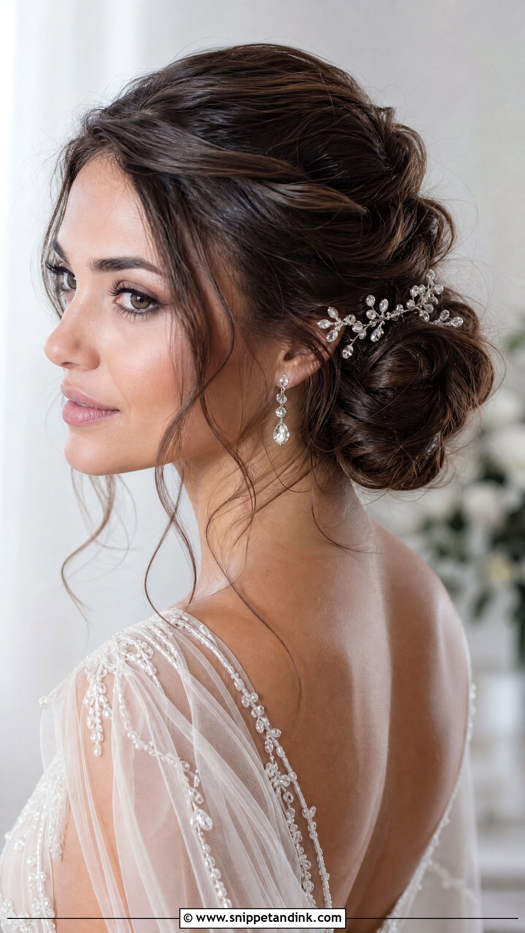 Twisted Bridal Updo - Snippet and Ink - 15 Bridal Hair Pulled Back Ideas