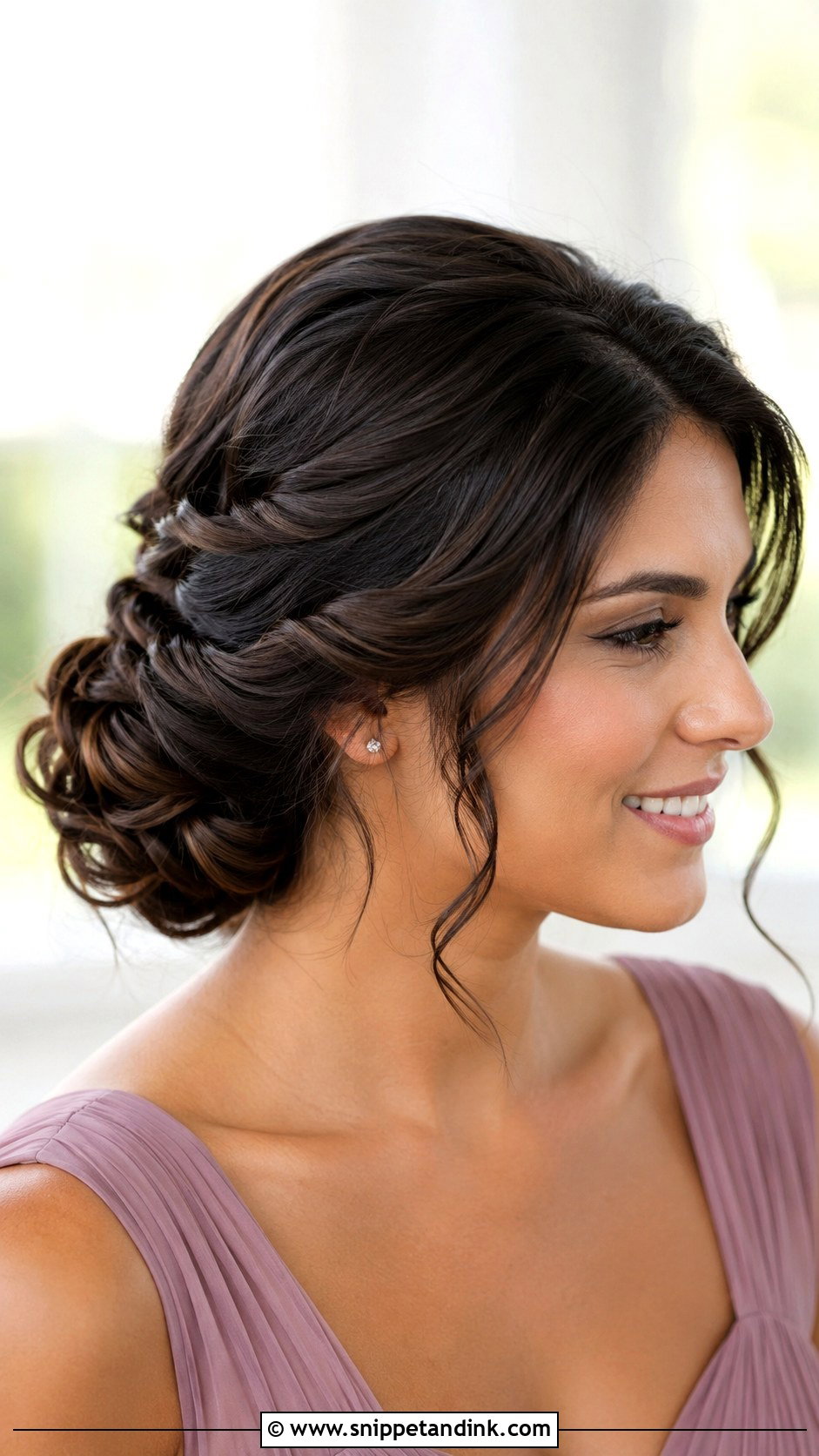 Twisted Bun Bridesmaid Updo - Snippet and Ink - 20 Bridesmaid Updo Ideas