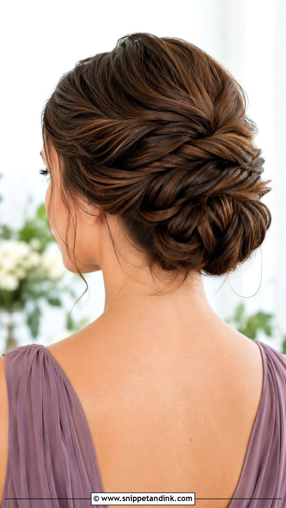 Twisted Bun Bridesmaid Updo - Snippet and Ink - 20 Up Do for Bridesmaid Ideas