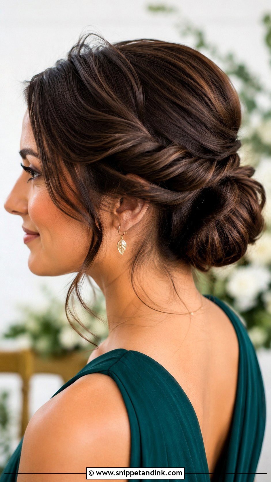 Twisted Bun Bridesmaid Updo For Medium Hair - Snippet and Ink - 20 Bridesmaids Updos for Medium Hair