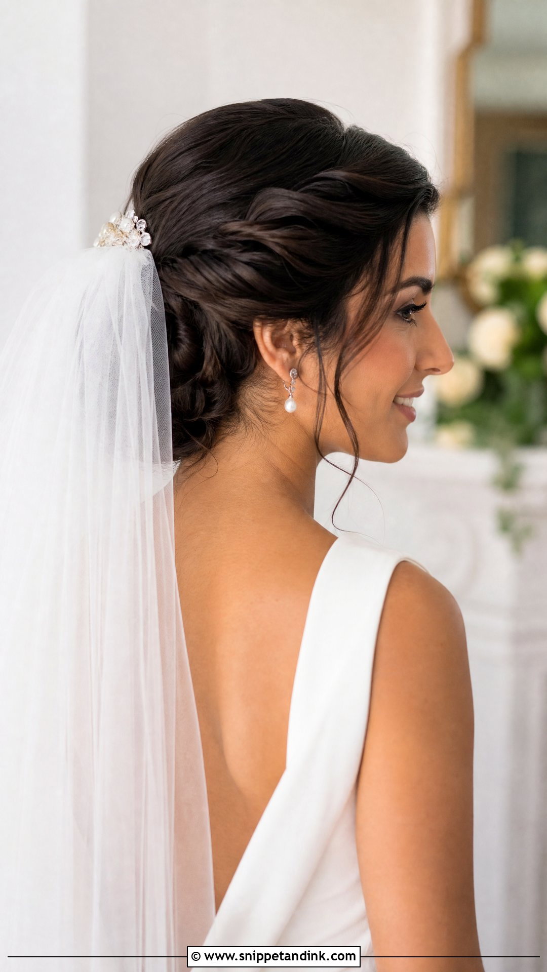 Twisted Bun Wedding Hairstyle - Snippet and Ink - 15 Classy Bun Wedding Hairstyles