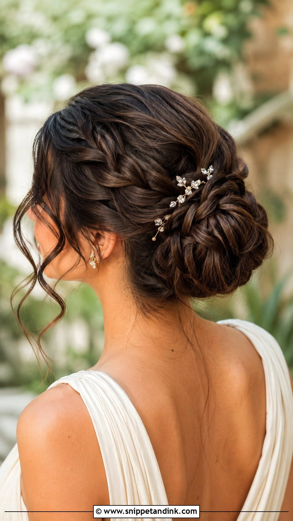 Twisted Bun With Braid - Snippet and Ink - 20 Medium Maid of Honor Hairstyles