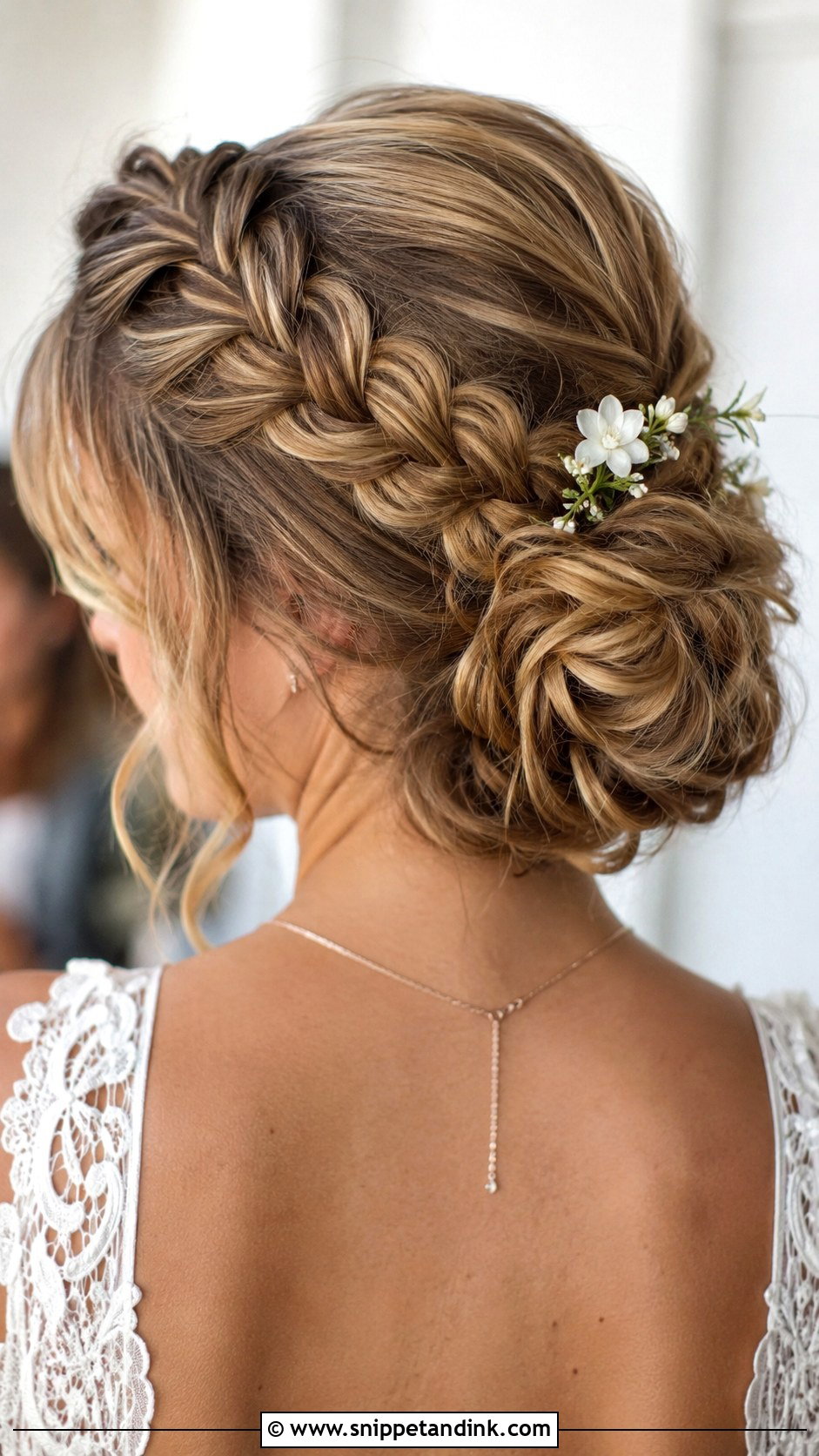 Twisted Bun With Braids - Snippet and Ink - 30 Wedding Guest Updo Ideas