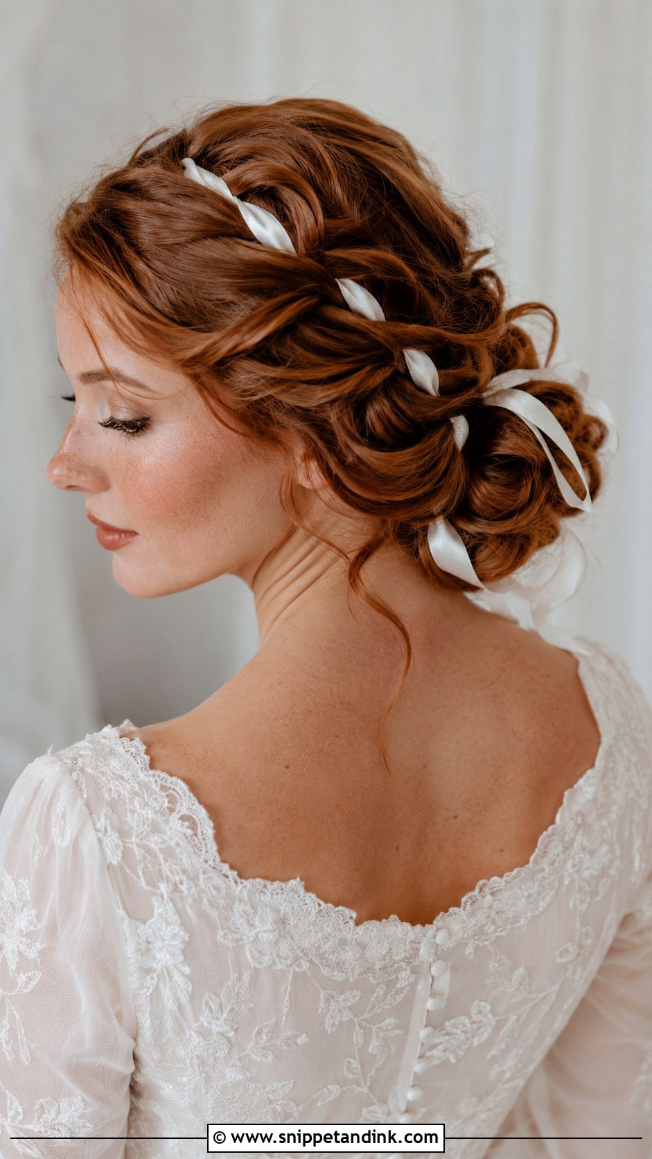 Twisted Bun With Ribbon - Snippet and Ink - 20 Sims 4 CC Wedding Hair Ideas