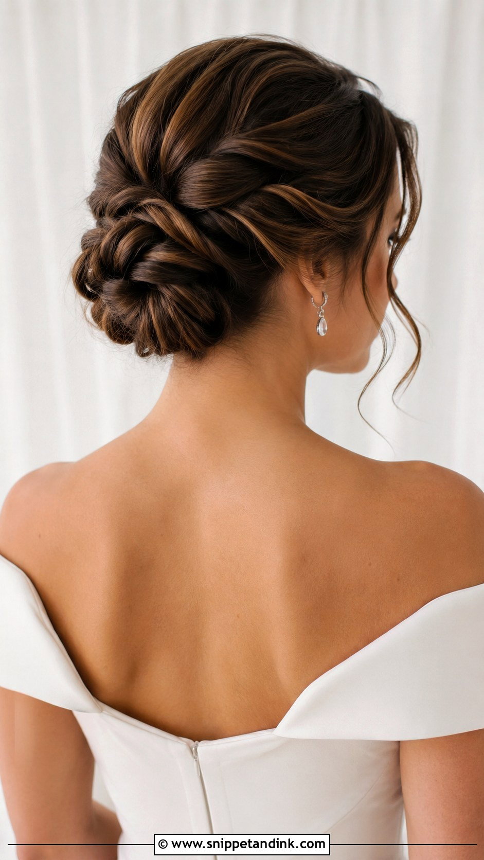 Twisted Chignon - Snippet and Ink - 20 Bridal Chignon Ideas