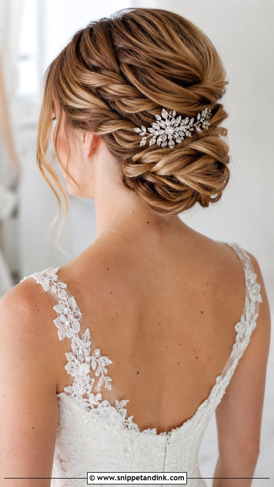 Twisted Chignon Bridal Updo - Snippet and Ink - 20 Simple Bride Hair Ideas