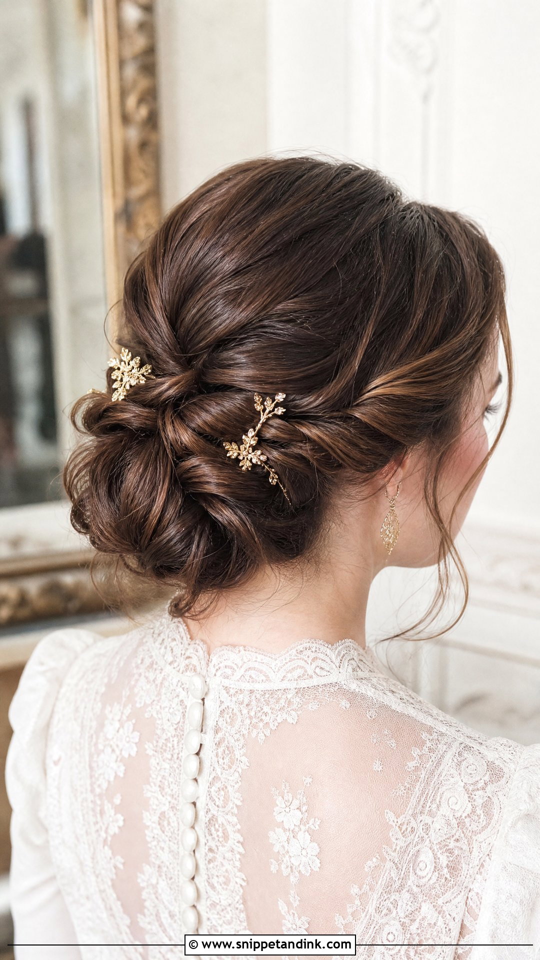 Twisted Chignon Updo - Snippet and Ink - 20 Fall Wedding Hairstyles