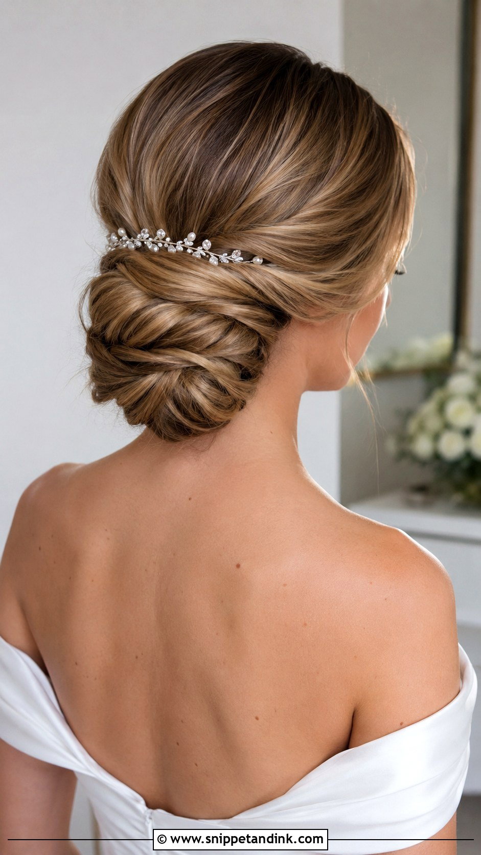 Twisted Chignon Wedding Updo For Long Hair - Snippet and Ink - 15 Up Do for Long Hair Wedding Ideas