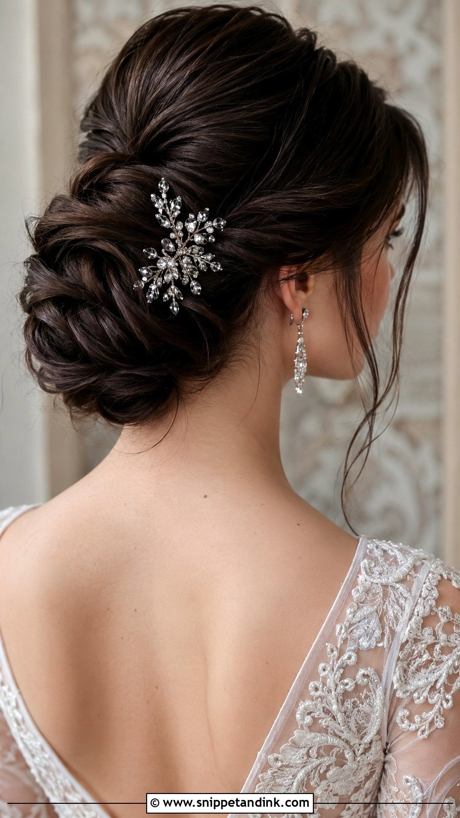 Twisted Chignon With Tape In Extensions - Snippet and Ink - 20 Wedding Hair Extensions