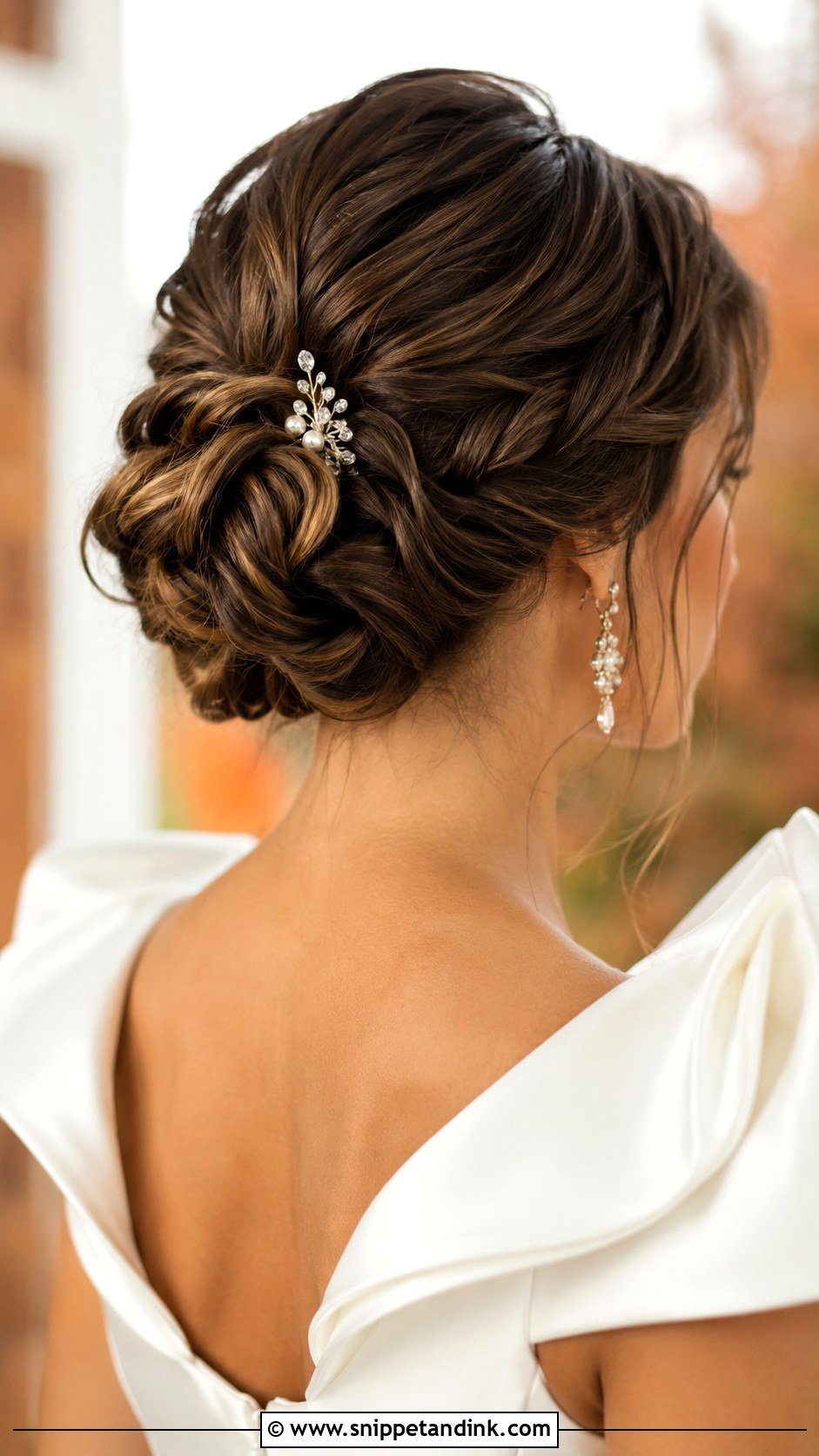 Twisted Chignon for Medium Hair - Snippet and Ink - 25 Wedding Updos for Medium Length Hair