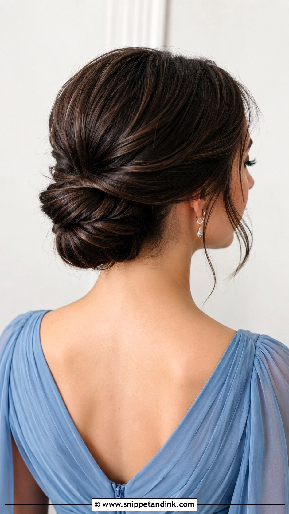 Twisted Chignon for Short Hair - Snippet and Ink - 20 Short Hair Maid of Honor Hairstyles