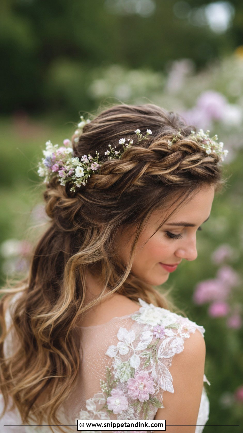Twisted Crown Braid - Snippet and Ink - 30 Simple Wedding Guest Hair Ideas