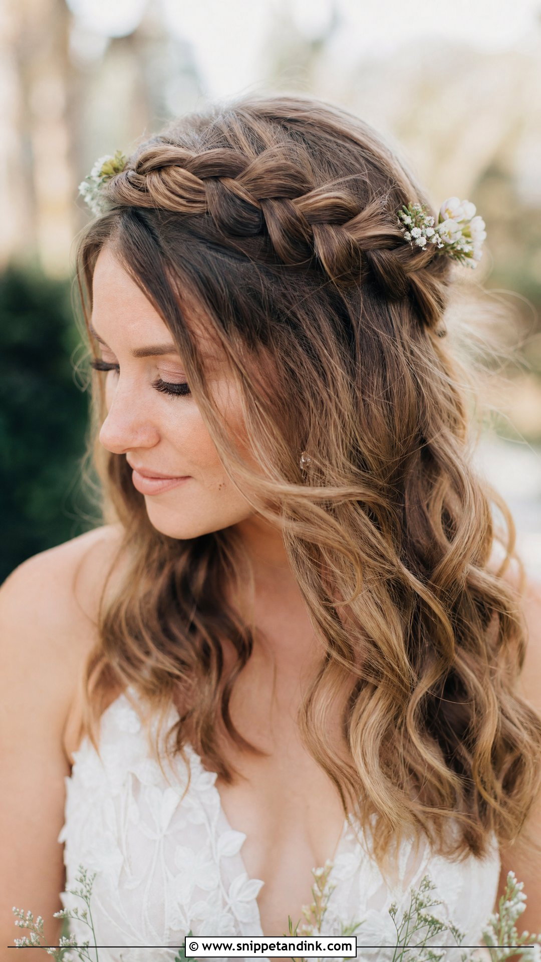 Twisted Crown Braid - Snippet and Ink - 20 Party Wedding Hair Styles