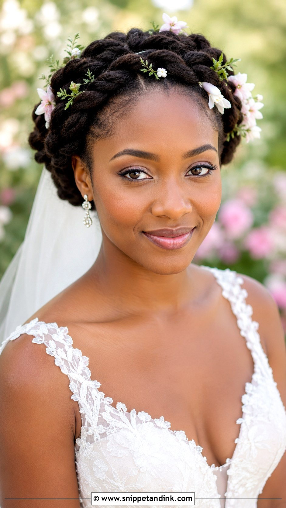 Twisted Crown Braid - Snippet and Ink - 25 Natural Bridal Hairstyles Black Women