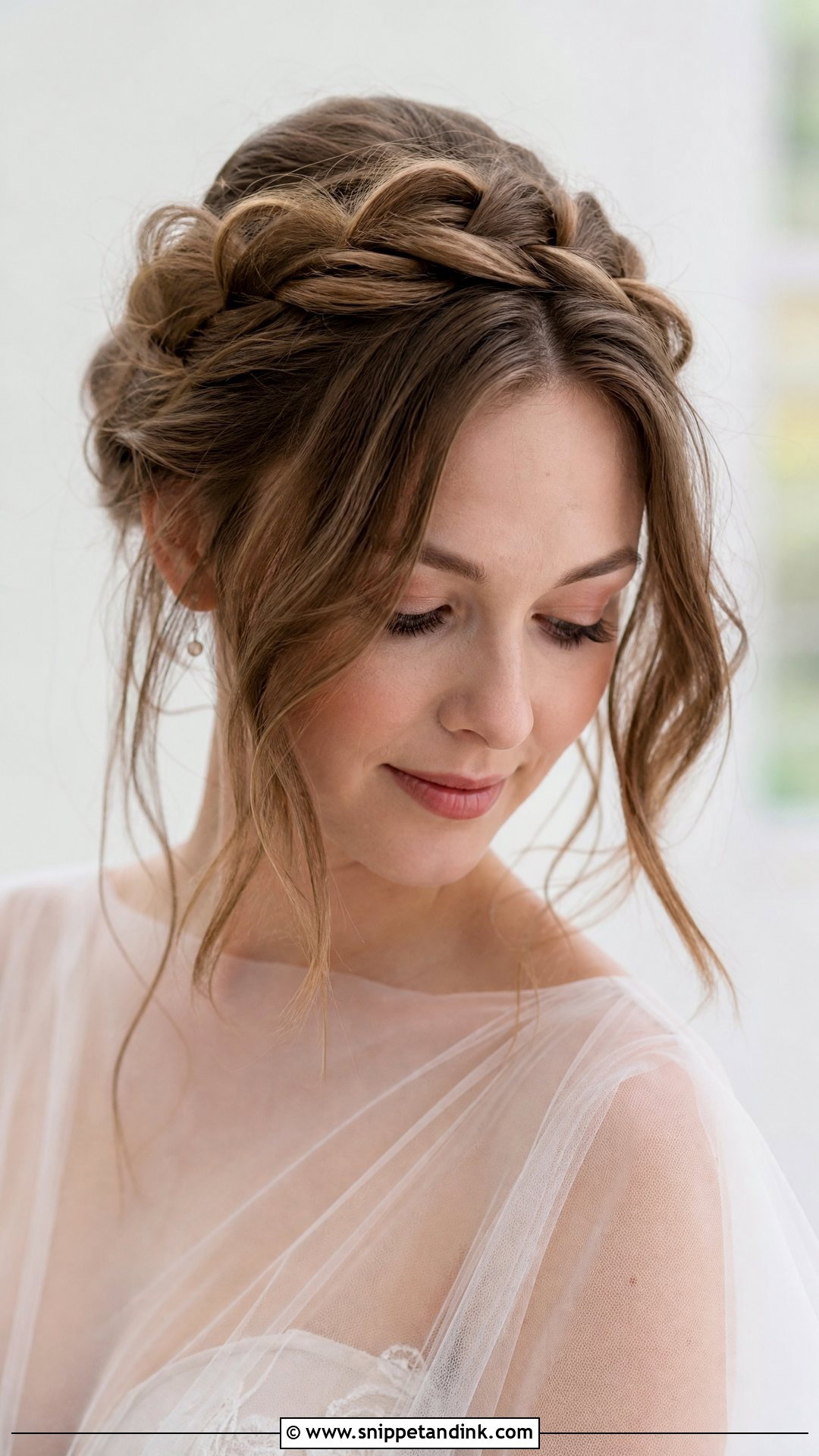 Twisted Crown Braid Halo - Snippet and Ink - 20 Bridal Crown Hairstyles