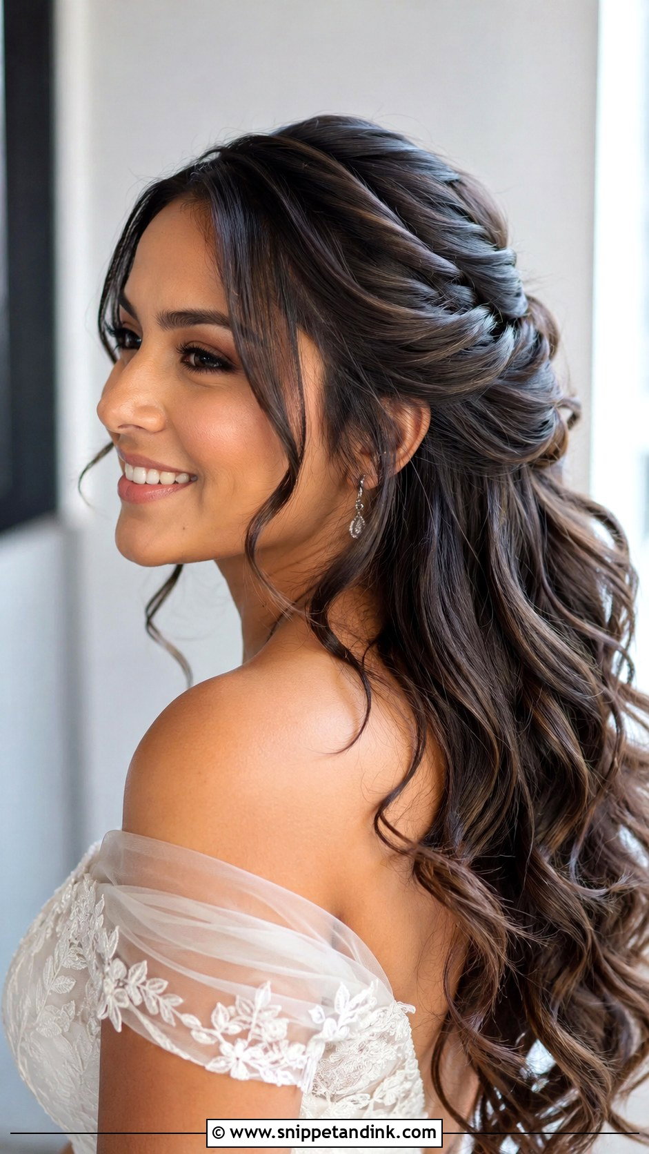 Twisted Crown Engagement Open Hairstyle - Snippet and Ink - 20 Engagement Open Hairstyles