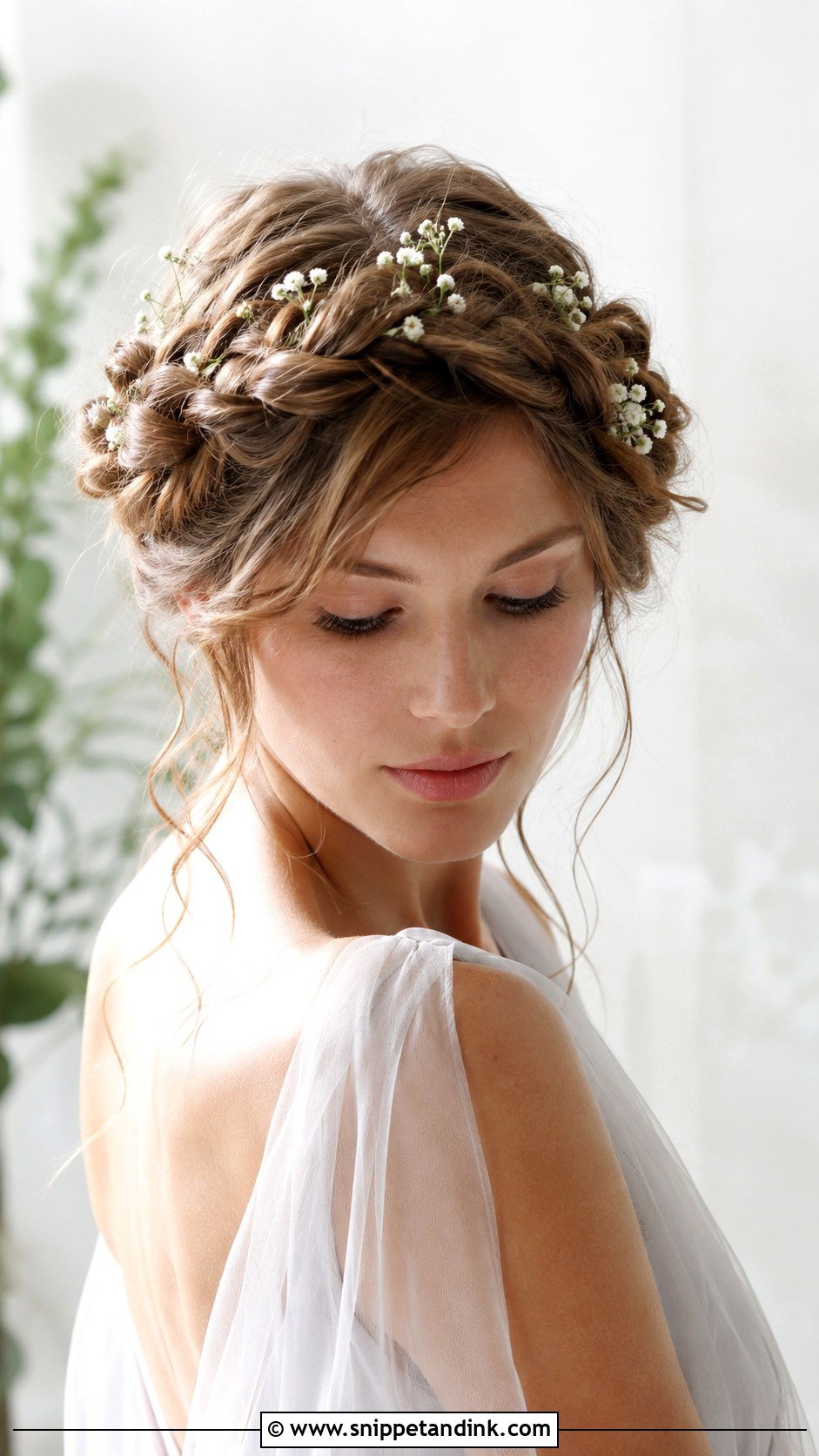 Twisted Crown Updo - Snippet and Ink - 20 Engagment Hair Hairstyles