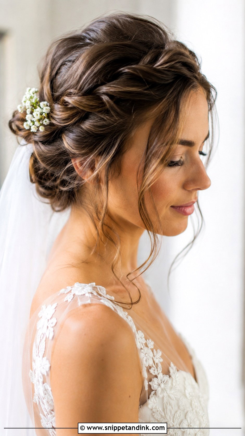 Twisted Crown Updo - Snippet and Ink - 20 Short Hairdos for Wedding