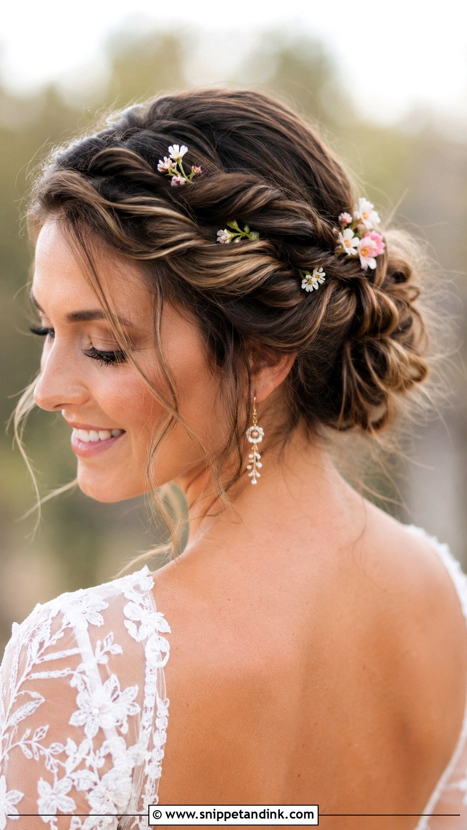 Twisted Crown Updo - Snippet and Ink - 25 Bridal Hair Up Ideas