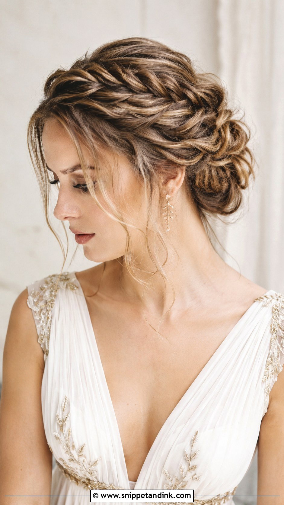 Twisted Crown Updo Tutorial - Snippet and Ink - 20 Bridal Hairstyle Tutorial Ideas