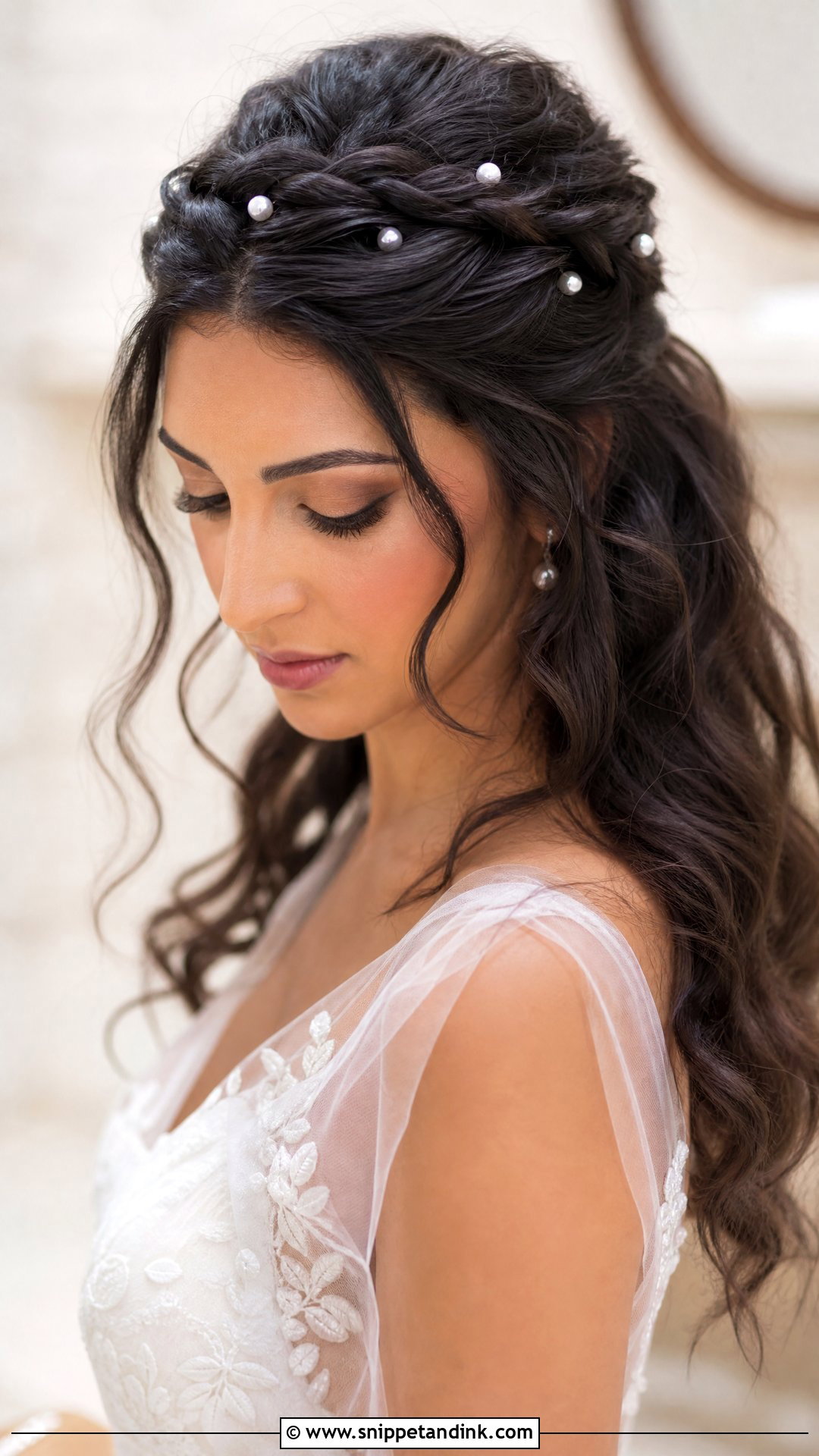 Twisted Crown Wedding Hair - Snippet and Ink - 20 Ariana Grande Wedding Hair Ideas