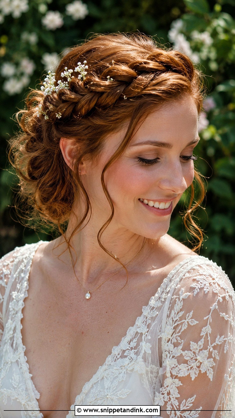 Twisted Crown Wedding Hairstyle - Snippet and Ink - 25 Vintage Wedding Hairstyles
