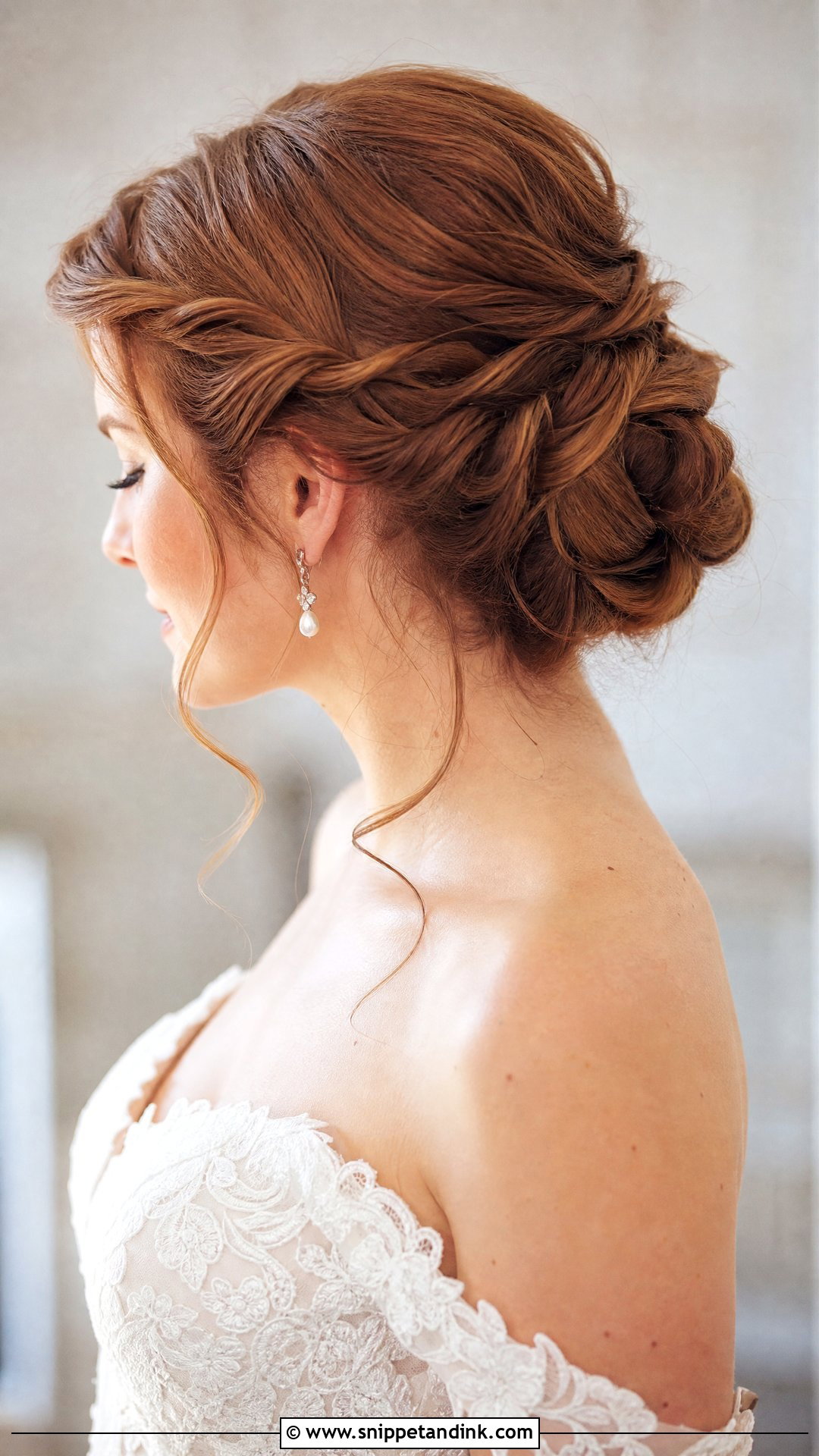 Twisted French Roll With Side Detail - Snippet and Ink - 20 French Roll Wedding Hairstyle Ideas