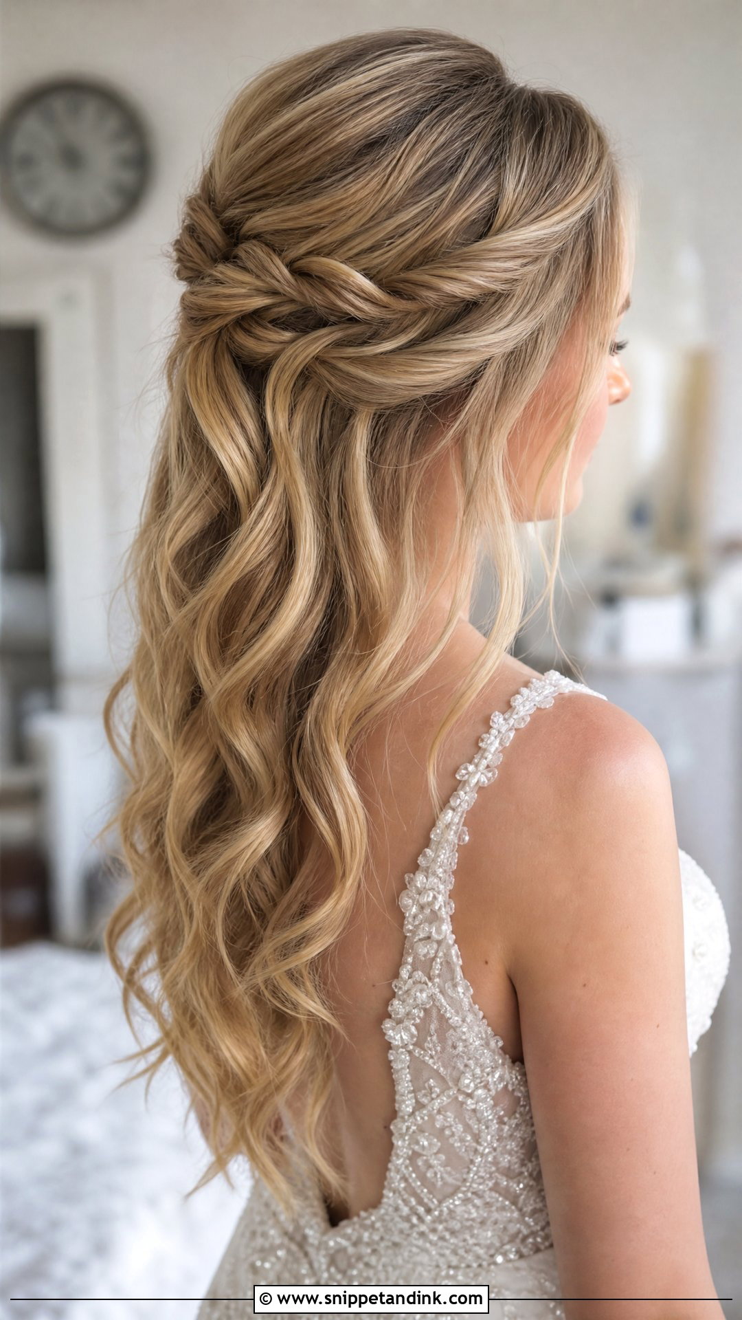 Twisted Half Up - Snippet and Ink - 25 Brides Hair