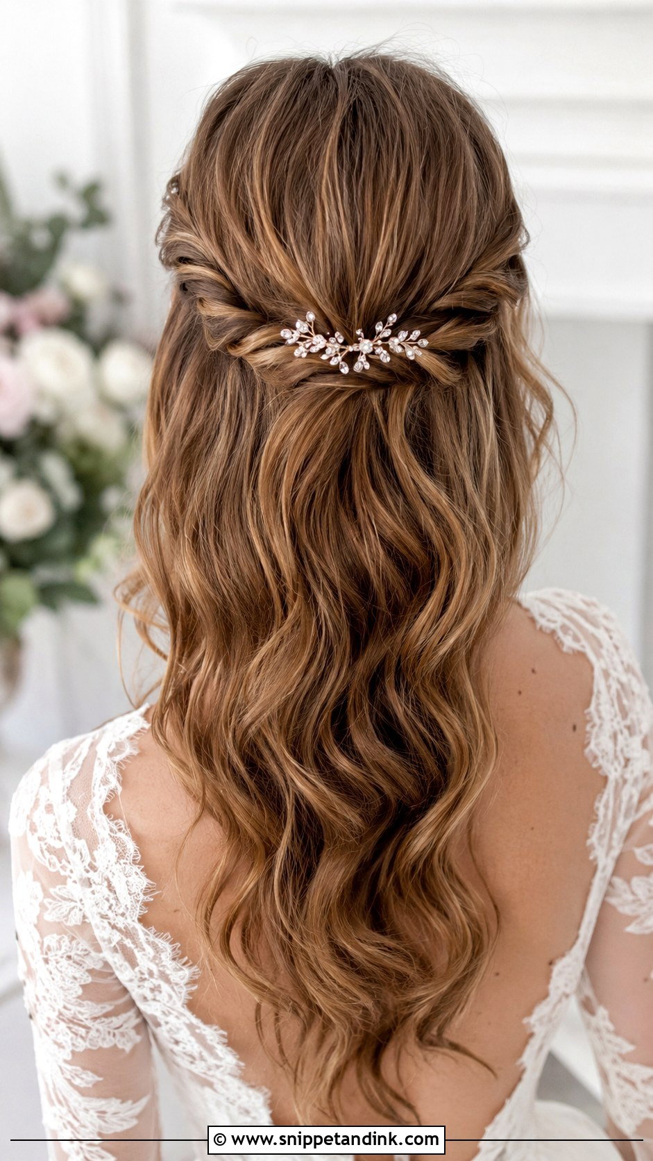 Twisted Half Up - Snippet and Ink - 25 Easy Hairstyles for Wedding