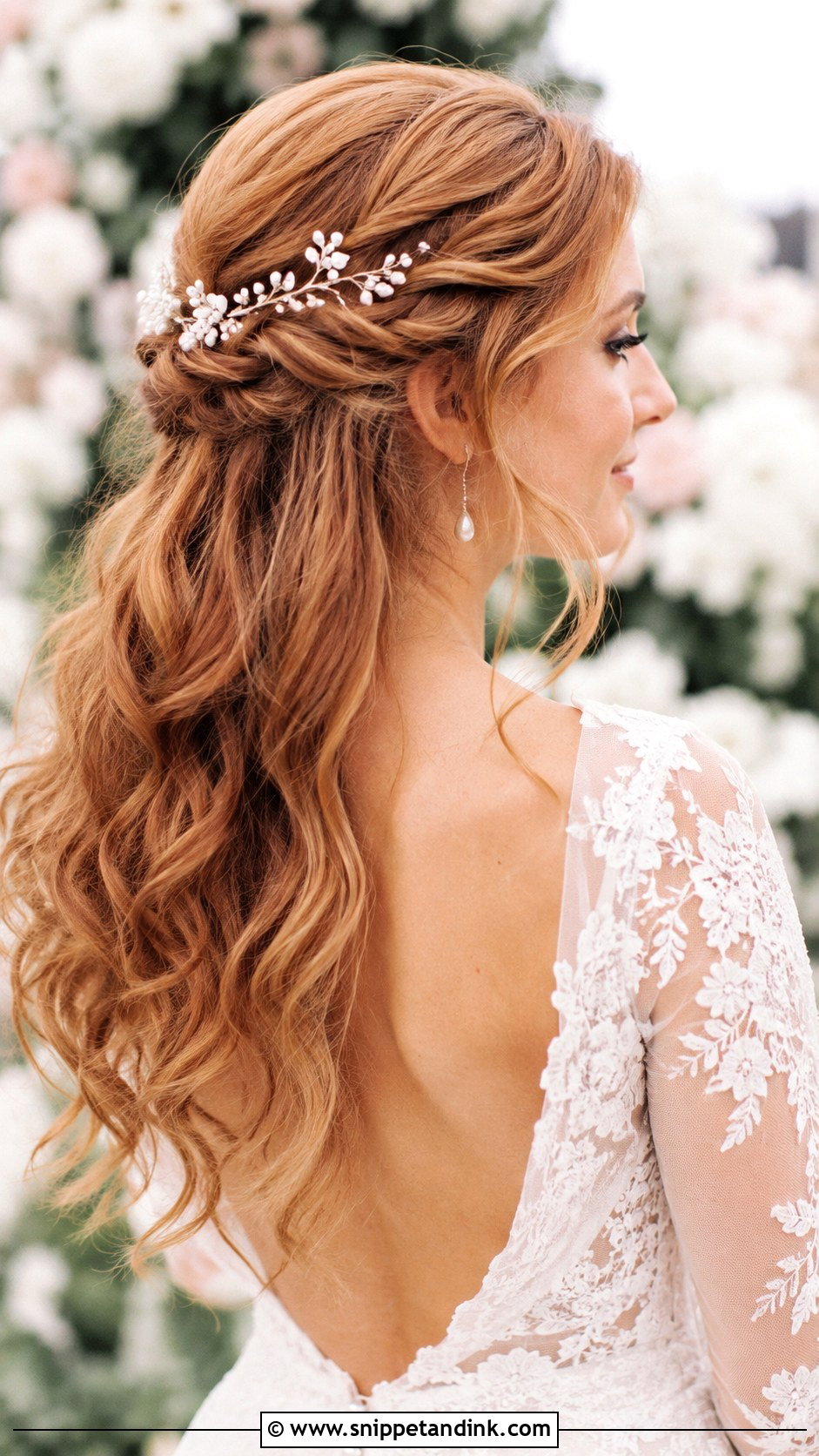 Twisted Half Up Boho Style - Snippet and Ink - 25 Boho Bride Hair Ideas