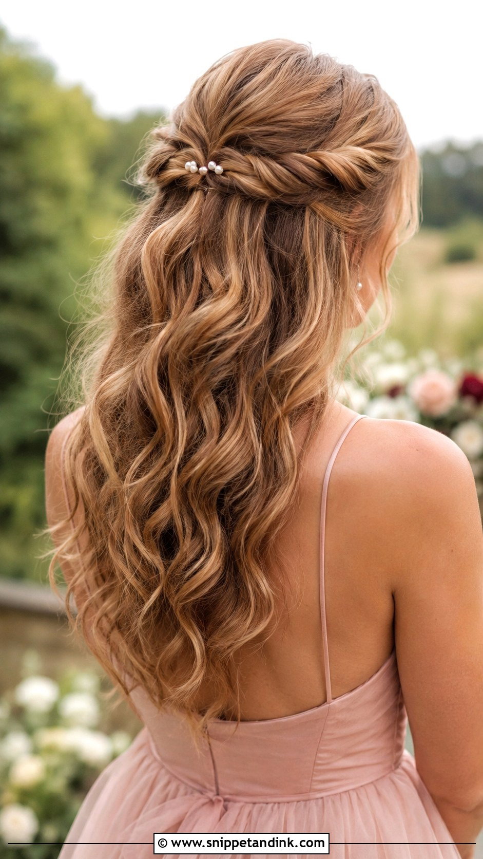 Twisted Half Up Crown - Snippet and Ink - 20 Medium Maid of Honor Hairstyles