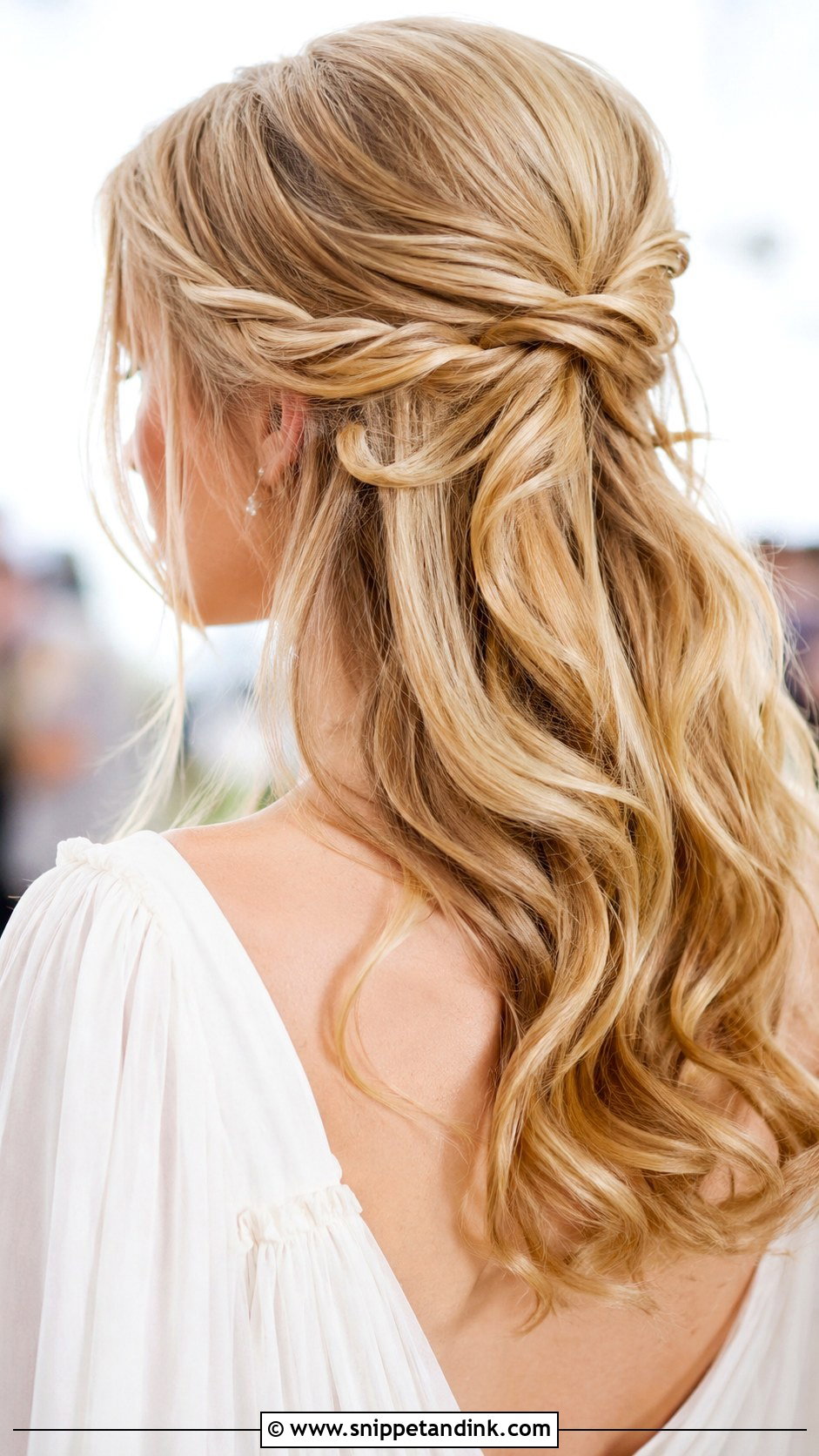 Twisted Half Up Crown - Snippet and Ink - 30 Hairstyles for Engagement